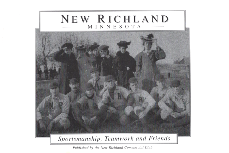 Cover, scanned from the New Richland Sportsmanship, Teamwork, and Friends booklet.