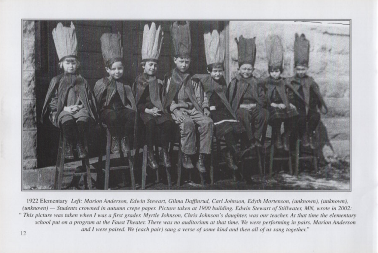 Elementary 1922, scanned from the New Richland Sportsmanship, Teamwork, and Friends booklet.