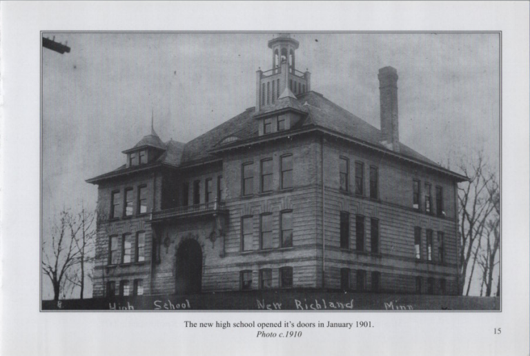 New Richland High School, circa 1910