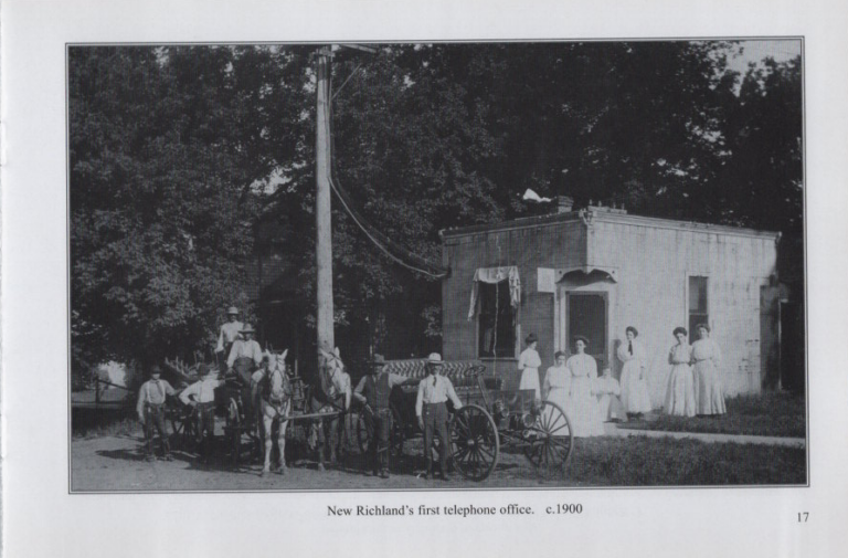 New Richland's First Telephone Office, circa 1900