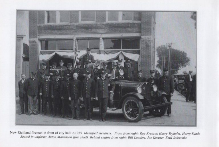 New Richland Firemen at City Hall, circa 1935