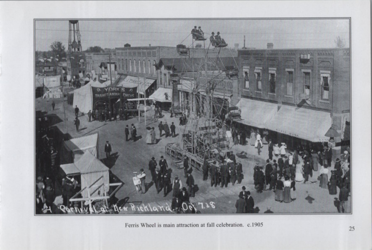 Ferris Wheel at Fall Celebration, circa 1905