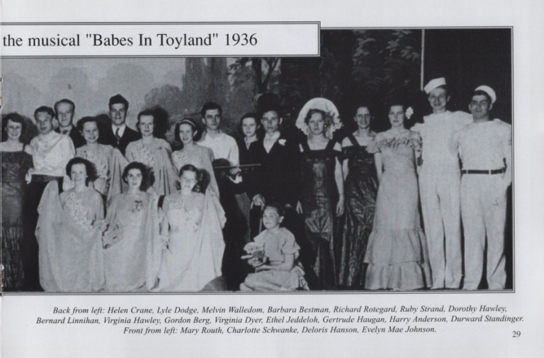 Babes in Toyland Student Production, 1936, Right Half