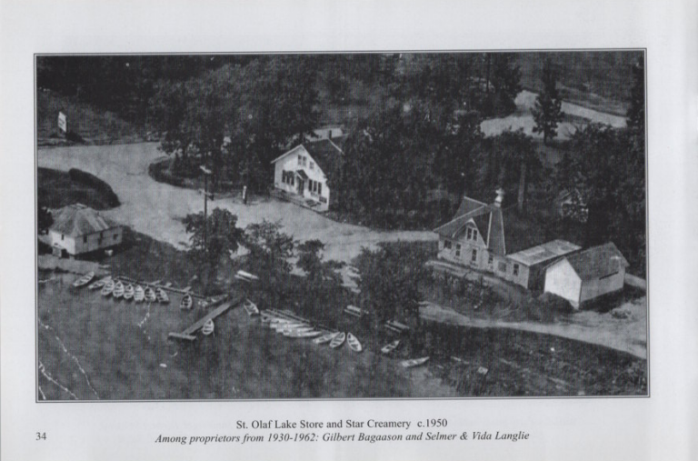 St. Olaf Lake Store and Star Creamery, circa 1950