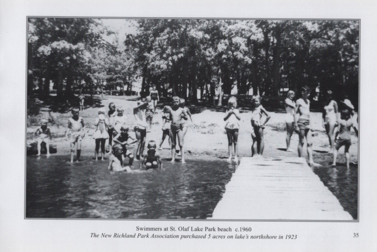 St. Olaf Lake Park Beach, circa 1960