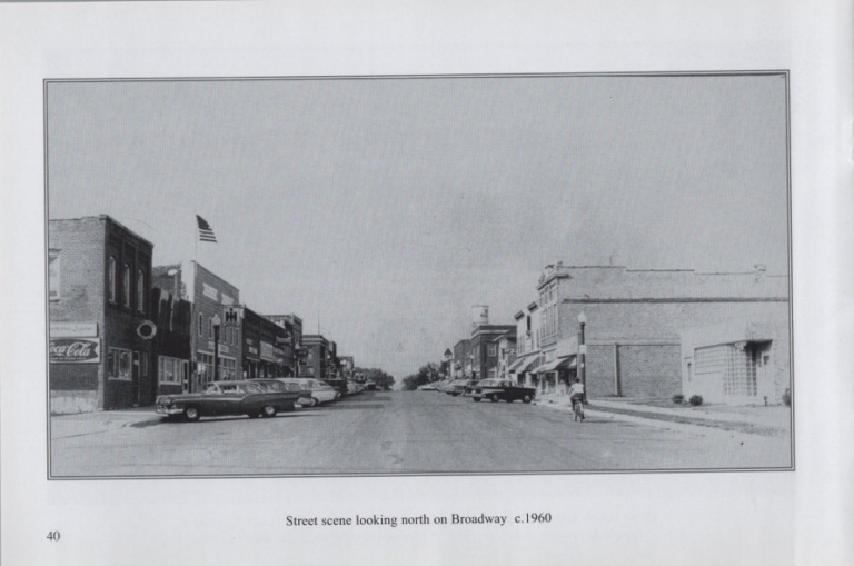 Looking North on Broadway, circa 1960