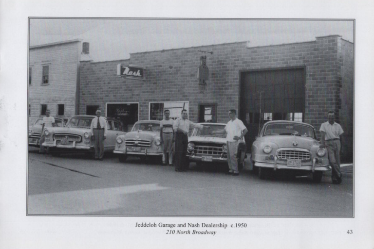 Jeddeloh Garage and Nash Dealership, circa 1950