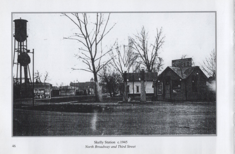Shell Station, circa 1945