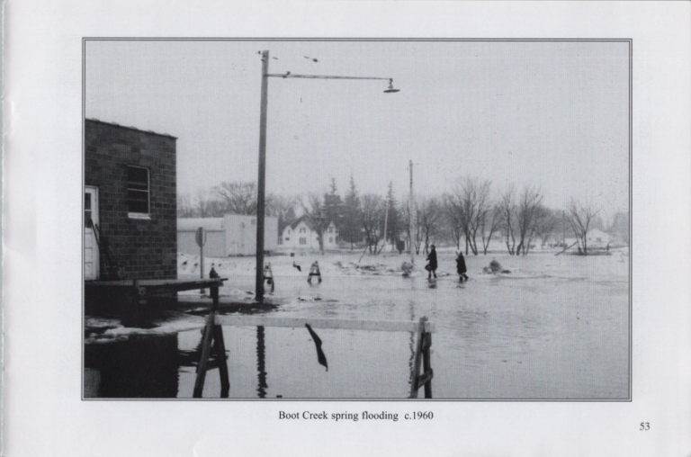 Boot Creek Spring Flooding, circa 1960