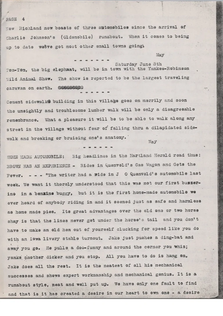 Scanned historical newspaper compilation, 1907 NR Star, page 4